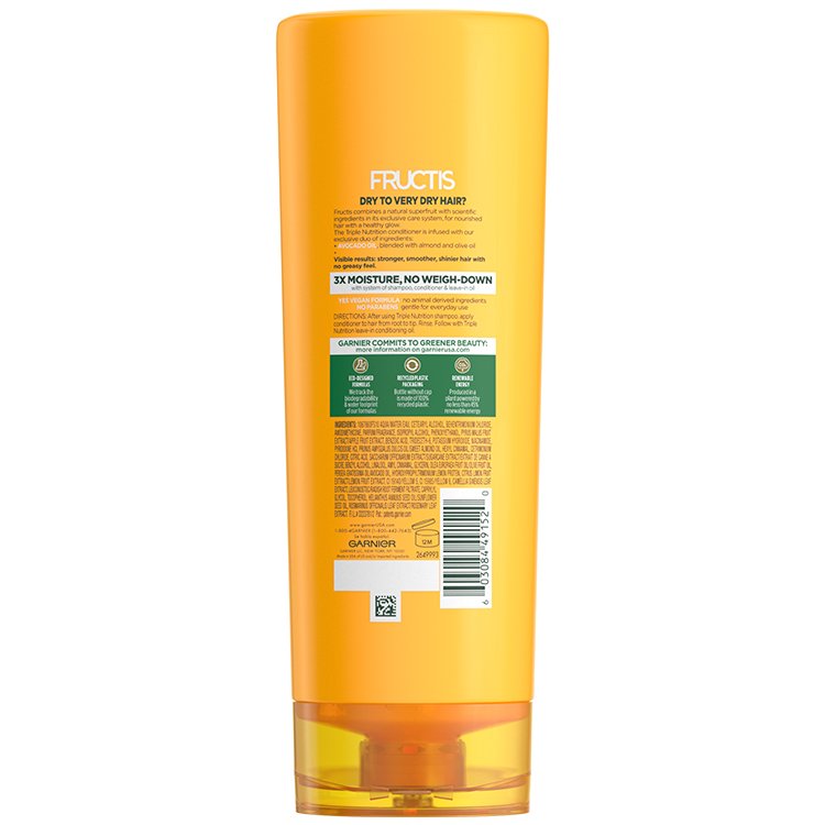Back view of Triple Nutrition Conditioner for Very Dry Hair.